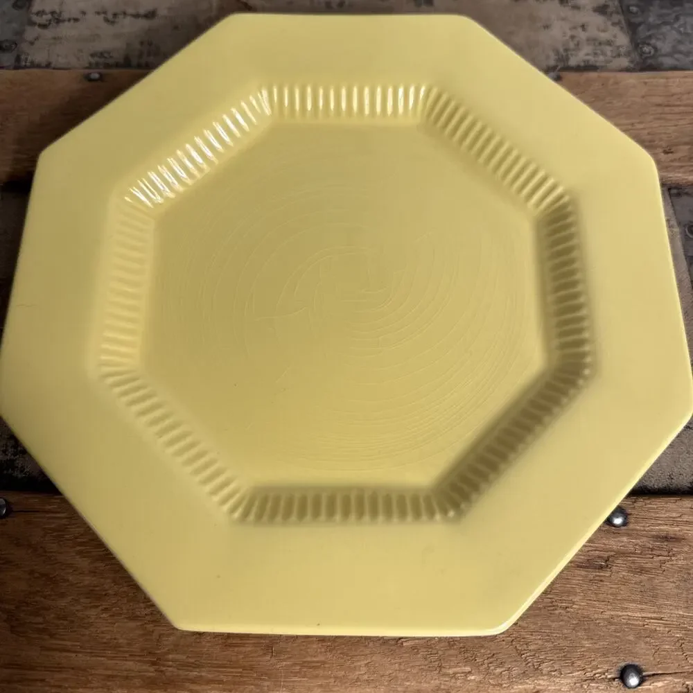 Vintage Nikko Classic Collection Daffodil Yellow 8.25” Octagon Salad Plate